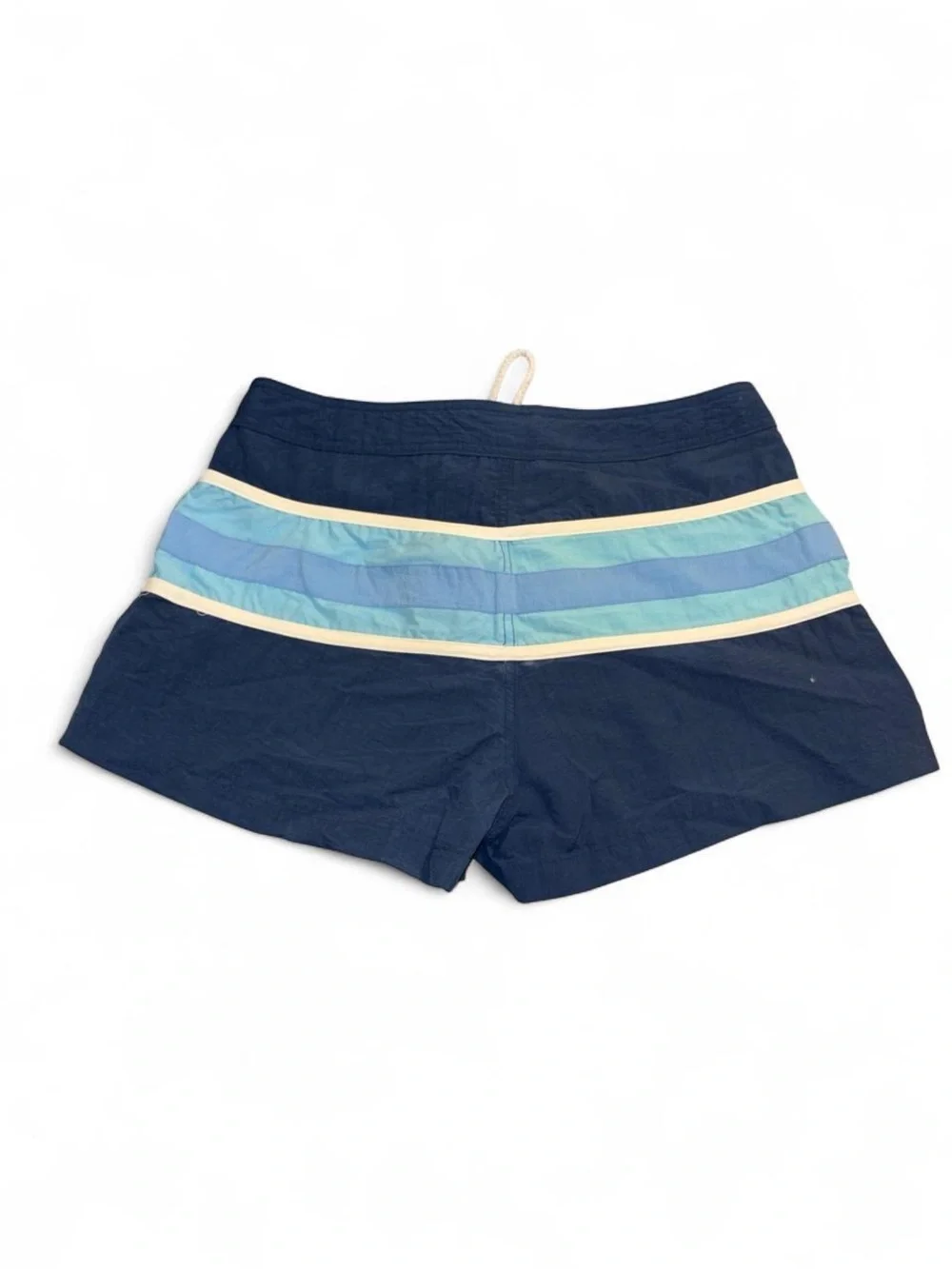 Vintage 1999 looney tunes tweety Navy Swim Trunks with Light Blue Stripes
